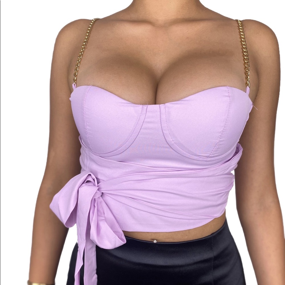 Lavender Crop Top